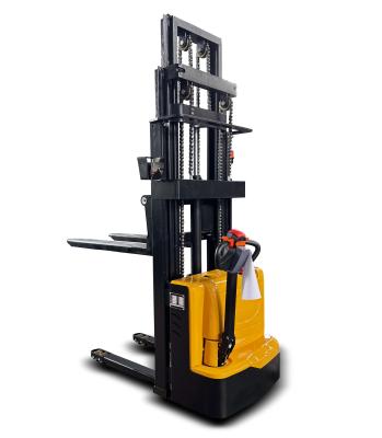 China 1.5t 1500 mm Lifting Equipment Walkie Full Electric Stacker Elektrisch tillen Te koop