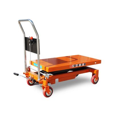 China PT300A Pedal Hydraulic Manual Lifting Platform Cart met elektrische vormoptie Te koop