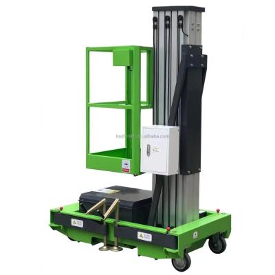 China ME900-1 9m Single Mast Aluminum Alloy Hydraulic Lift For Aerial Work Platform for sale