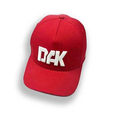 China OEM quality 20% wool 80% wool 3D polyester embroidery 3D flat patch curved brim red flat patch custom snapback 5 panel hat for sale