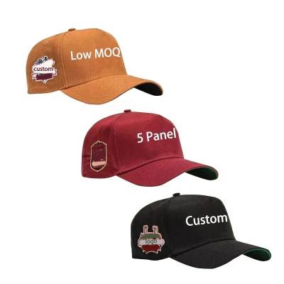 China JOINT New Trend Wholesale Custom Best Tag Curevd Flat Brim Patch Embroidered Adjustable Baseball Caps 5 Panel Hats for sale