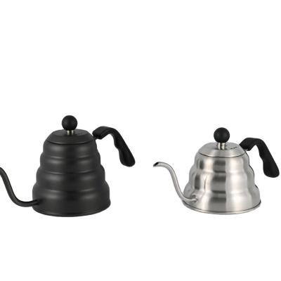 China WITH LID Wholesale Black Liner Stainless Steel Tea Hand Pour Over Turkish Arabic Drip Gooseneck Kettle Coffee Pot for sale