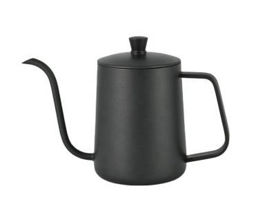 China Modern Black Hand Made Coffee Drip Pot Coffee Drip Brew Kettle Stainless Steel Gooseneck Water Pot for sale