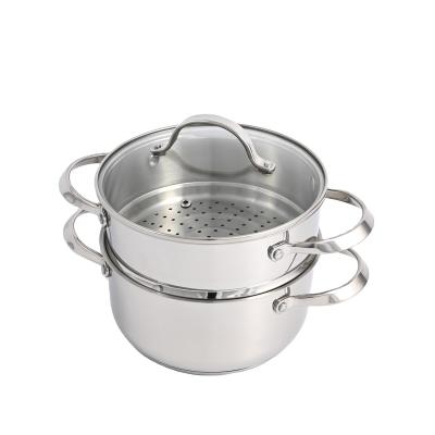 China Home Kitchen Cookware Cooking Pots Stainless Steel Food Steamer Pot for sale