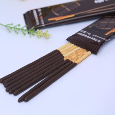 China Chocolate Snacks Chocolate Cream Coating Cookies Stick Candy Chocolate Cookie Stick for sale