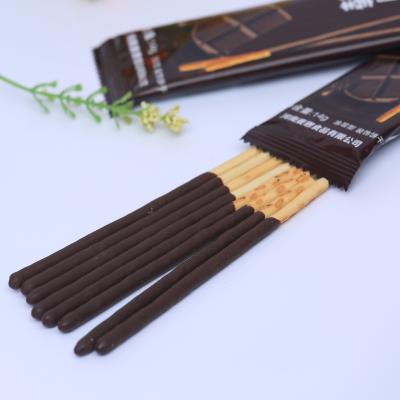 China Natural Chocolate Cream Coating Cookies Stick Candy Chocolate Cookie Stick for sale