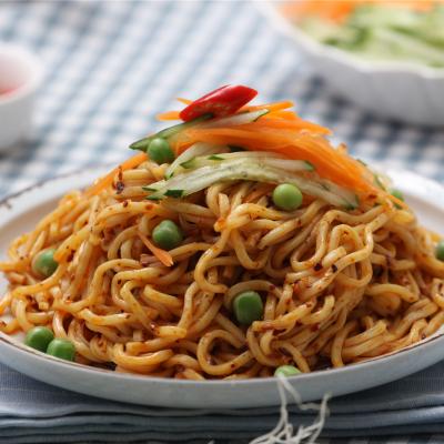 China Suppliers Ramen Korean Food Products CustomHalal Cold Spicy Instant Noodles Flavor Low Fat for sale