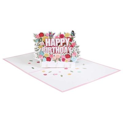 China Hotsale Cute 3d Customized Sound Greeting Happy Birthday Greeting Cards for sale