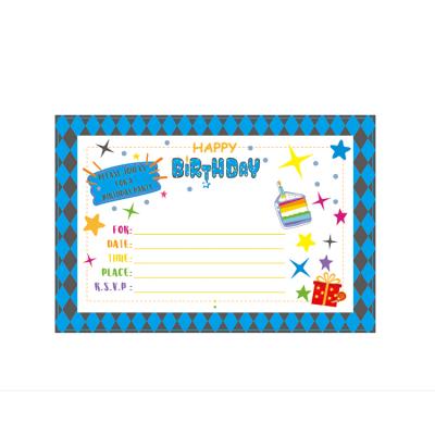 China Latest Customized Paper Or Custom Made Birthday Invitations Wedding Party Greeting Card for sale