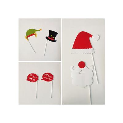 China New Fashion 6pk Quality-Assured Paper or Custom Christmas Photo Props / Photo Booth for sale