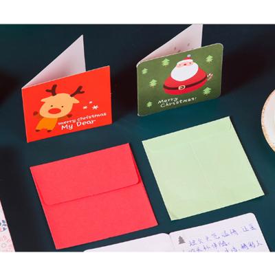 China Christmas Favor Best 8*8cm 3.5g Multicolor Eco-friendly Paper Christmas Greeting Card Custom For Christmas Favor for sale