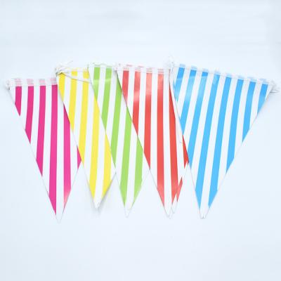 China All Plain White PE Polyester PVC Bapping Flag For Party Decoration Supplies for sale