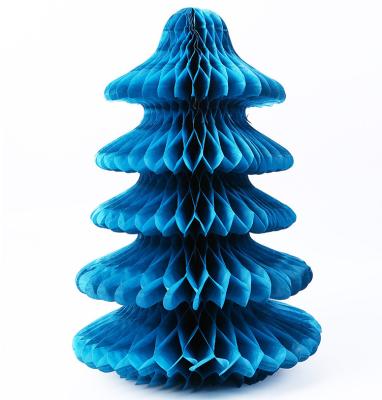 China 2020 Hot Sale Decoration Christmas Decorations Hanging Paper Honeycomb Paper Christmas Tree for sale