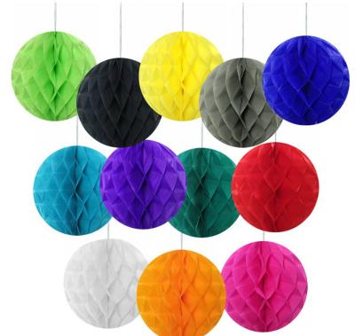 China Customizable Decoration Tissue Paper Decoration Honeycomb Ball For Party for sale