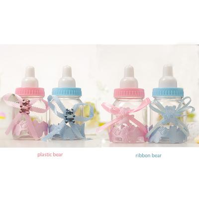 China Newborn Baby Shower Party Eco-friendly Plastic Newborn Baby Bottle Set For Baby Shower Party for sale