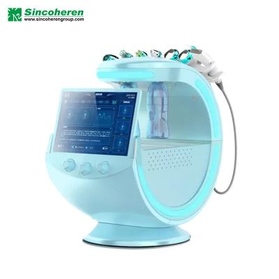 China Skin Tightening 2020 New Product Intelligent Skin Analyzer Machine Ice Blue Microdermabrasion Skin Facial Cleaning Peeling for sale