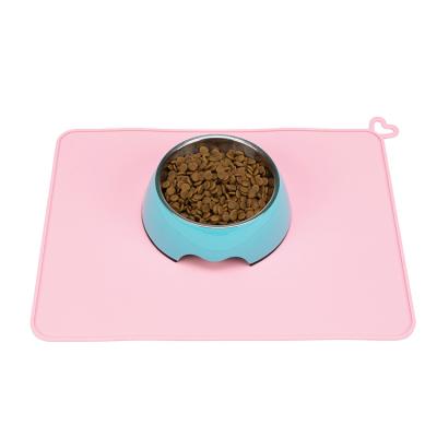 China New Hot Selling Mechanical Washing Easy To Clean Waterproof Non-slip Silicone Dog Cat Tray Bowl Feeding Mat for sale