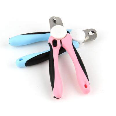 China Professional Pet Viable Accessories Security Dog Nail Clippers and Trimmers with Protective Guards for sale