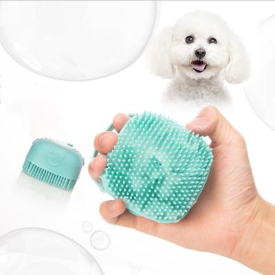 China Viable Hot Selling Portable Shower Massage Silicone Rubber Pet Wash Bath Brush for sale