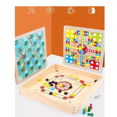 China Plastic Make Chess Mini Table Ludo Board Game Wooden Pieces Ludo Board Game Couples Play Carrom Acrabble Maker for sale