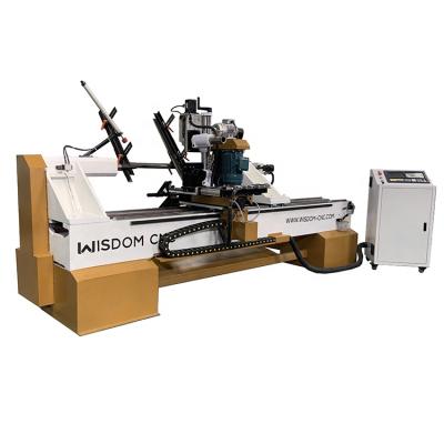 China Milling Polishing Engraving Planning WISDOM WS-L1530-4A Multifunctional CNC ATC Wood Lathes Milling Polishing Machine for sale