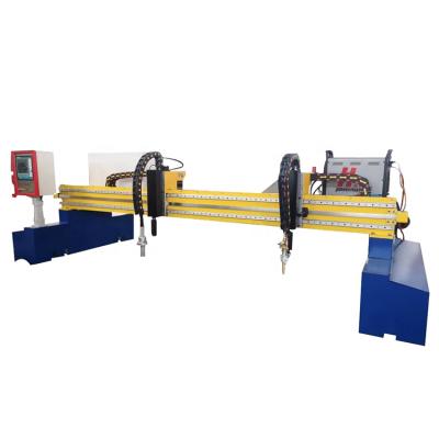 China Building material shops cnc gantry plasma / flame cutting machine with Hypertherm Powermax 65A and oxy fuel torch for sale