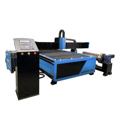 China Hotels WS-P1530R 1500x3000mm CNC plasma pipe and tube cutting machine with 125A 200A plasma power supply for sale