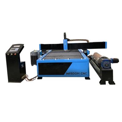 China Hotels WS-P1530R WISDOM 1530 Metal CNC Plasma Pipe Cutting Machine for sale