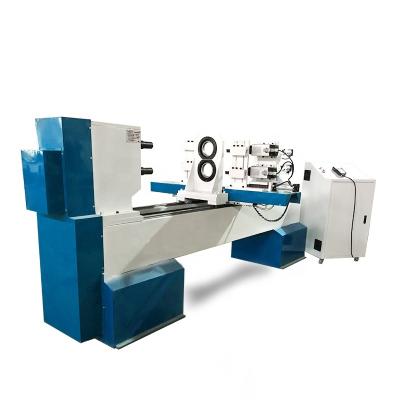 China Column WS-L1516 Double Axis Four Wood Blades Wood Turning Machine For Wood Bats for sale