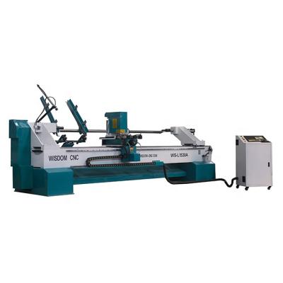 China Automatic Wood Building Material Stores WS-L1530A ATC Lathe Machine For Furniture Legs Wood Stairs for sale