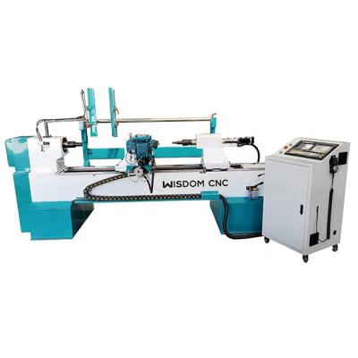 China Building Material Stores Multifunctional Automatic Wood Lathe Machine CNC Wood Lathe with Sander for sale