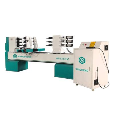 China Table Legs WS-1512 CNC Lathe Spinning Machine Three-axis Wooden Billiard Cue Making Machine for sale