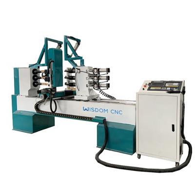 China China Column Wood CNC Wood Turning And Engraving Lathe Machine Manufacturer for sale