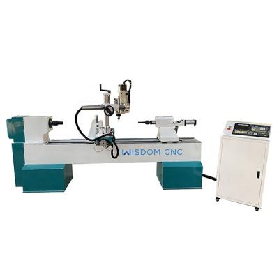 China Wood Column Single Axis Wood CNC Lathe Machine For Wood Broaching And Twisting for sale