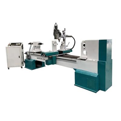 China WS-L1530-4S Single Head Wood Column Wood Lathe Machine With CNC Spindle for sale