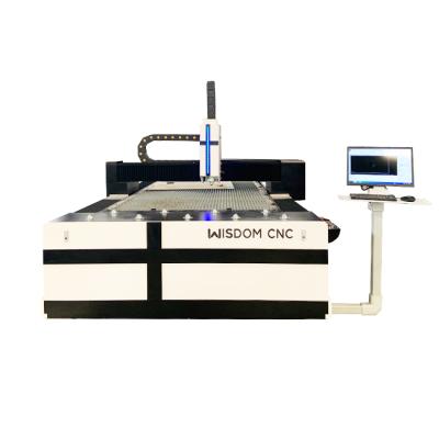 China Laser REDUCING WISDOM 1530 CNC Steel 1500w Fiber Laser Cutting Machine Price for sale