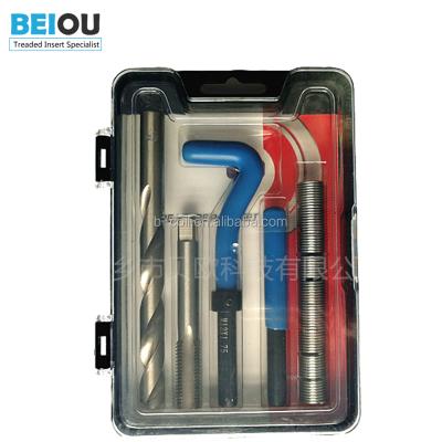 China M14*2 Vehicle Repair Tool 14pcs Thread Repair Kit with Drill, Tap, Installation Tool and Cut Pin Tools for sale