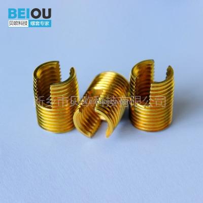 China ZINC M10*1.25 Threaded Insert Cutting Sleeve Ensat Thread Self Tapping Insert for sale