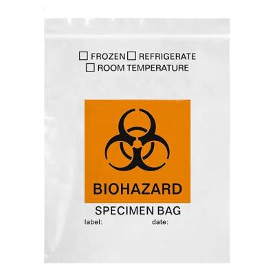 China Recyclable OEM Service Three Layers Retrieval Ziplock Bag Specimen Zipper Biohazard Bag Kangaroo Bag For Medical Industry for sale