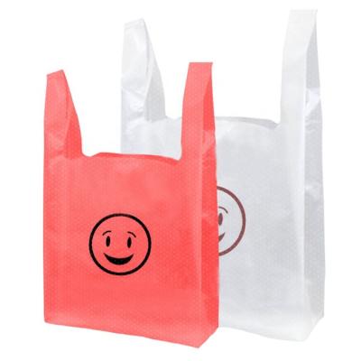 China Wholesale Recyclable Plastic Hot Sale Vest Vest Bag Recyclable T-shirt Packaging Plastic Bag Wholesale Recyclable T-shirt Bag For Shopping for sale