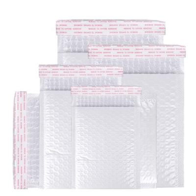 China Service OEM Tear Proof White Strong Adhesive Air Bubble Envelope Bag Recyclable Poly Bubble Mailers Envelopes For Express for sale