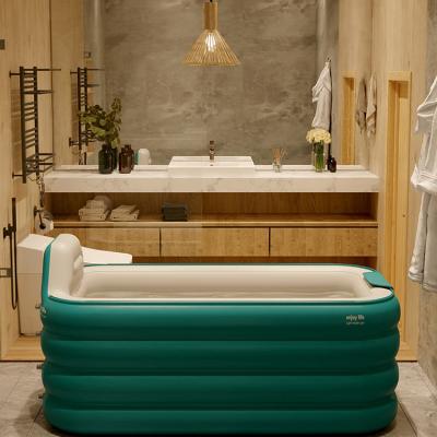 China Ejection Folding Inflatable Bathtub Inflatable Hot Tub Inflatable Lazy Spa Hot Tub For Adults for sale