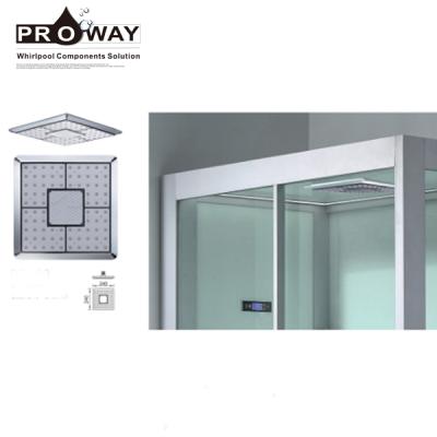 China Frameless Modern Roof Top Bath Room Steam Shower Enclosure for sale