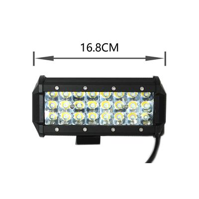 China PC Car Accessories Light Unique Off Road Trucks 4x4 SUV 12v/24v 3rows 7inch 72w Led Light Bar Spotlights Driving Lights for sale