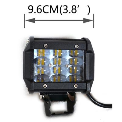 China Auto PC Lighting System 4 Inch 36W New 6D Led Work Light Bars LED Four Rows LED Work Light For Offroad Truck SUV Led Spot Light for sale