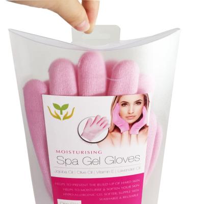 China Skin care products Moisturizing Gel Gloves , pink gel spa gloves for sale