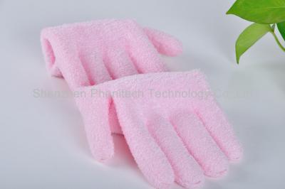 China Family Skin Care Moisturizing Gel Gloves With 90% Cotton / 10% Spandex for sale