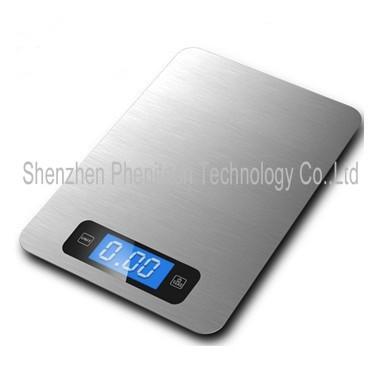 China Strain Gauge Sensors Digital Kitchen Weighing Scales With Sensitive Touch Buttons for sale