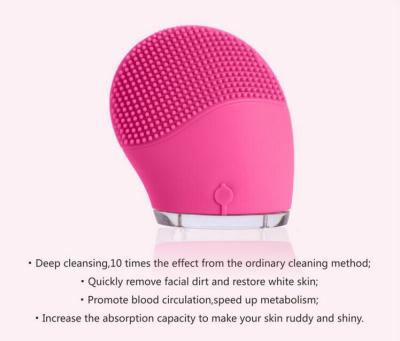 China High Efficient Deep Cleanning Electric Face Clean Brush Of High Frequency Vibration for sale