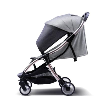 China China Supply Wholesale Lightweight Canvas Baby Stroller One Step Folding Baby Trolley for sale